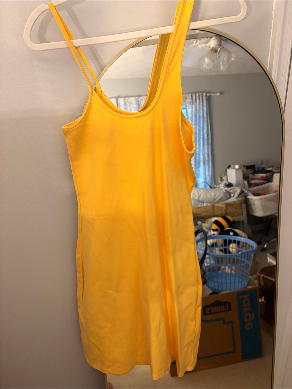 Abercrombie & Fitch Golden Asymmetrical Mini Dress - Picture 5 of 5